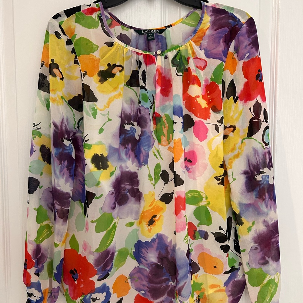 Lauren Ralph Lauren Multicolor Floral Blouse